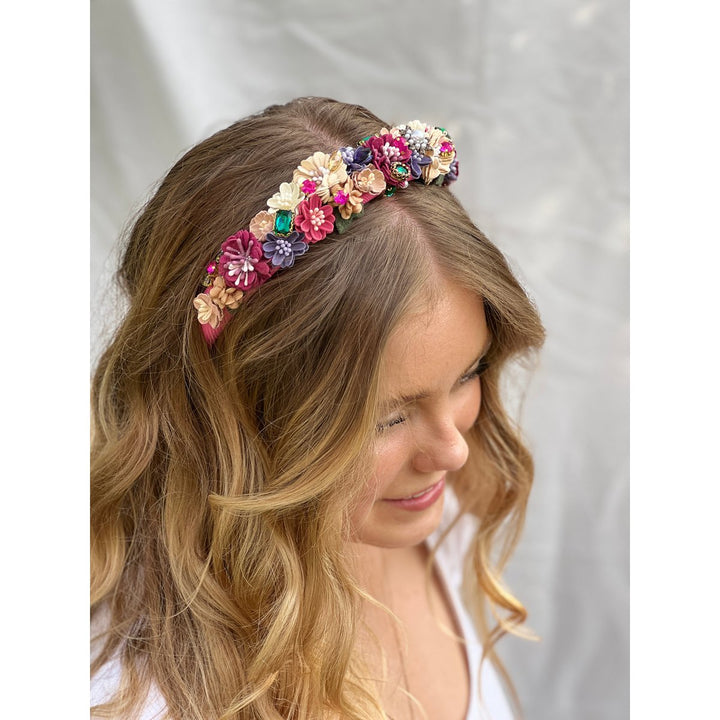 Haarkranz Blumen Haarreif PINK