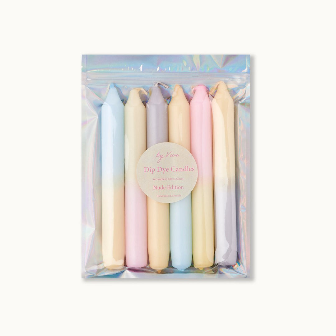 Dip Dye Kerzen Set: THE NUDES