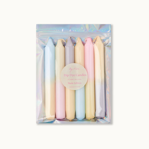 Dip Dye Kerzen Set: THE NUDES