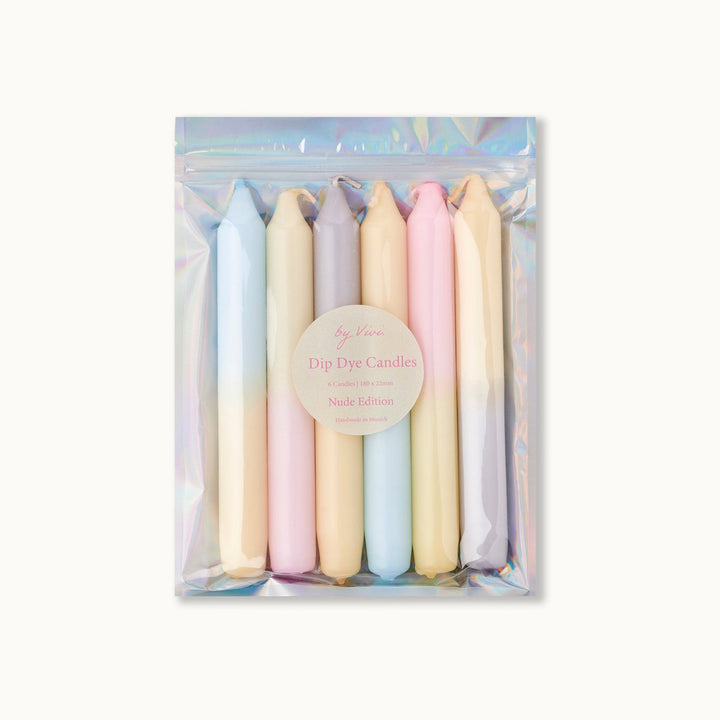 Dip Dye Kerzen Set: THE NUDES