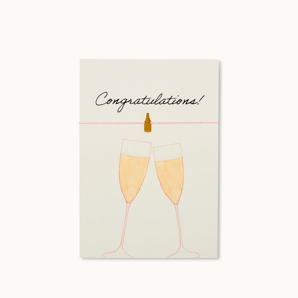Grußkarte mit Armband: Congratulations!