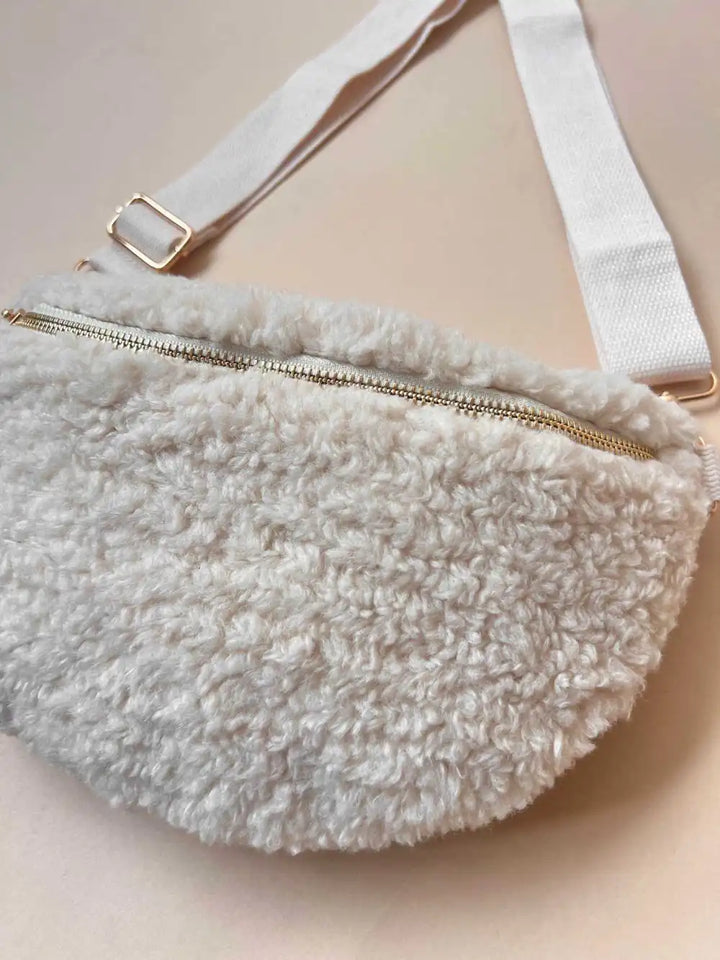 Tasche HARPER - Hipbag/Crossbody Bag - Teddy - creme