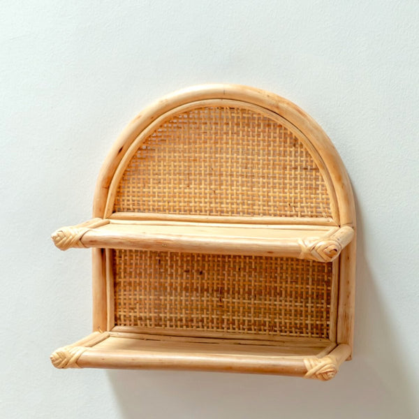 Rattan-Wandregal TIASA - Hängendes kleines Regal