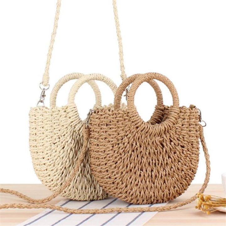 Hobo Strohtasche - Handtasche - Umhängetasche