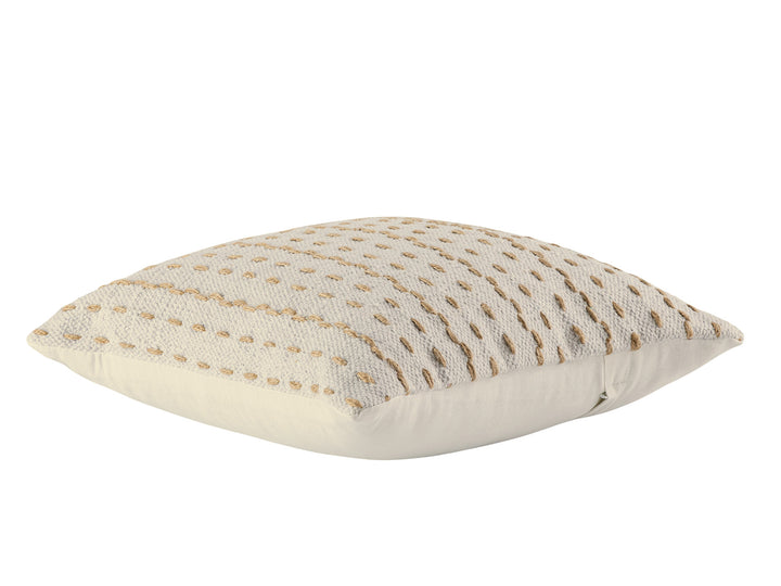 Dekokissen - Sofakissen - Zierkissen - Natur Baumwolle & Jute - 2er-Set