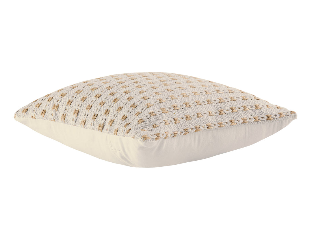 Dekokissen - Sofakissen - Zierkissen - Natur Baumwolle & Jute - 2er-Set