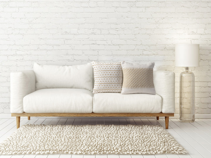 Dekokissen - Sofakissen - Zierkissen - Natur Baumwolle & Jute - 2er-Set