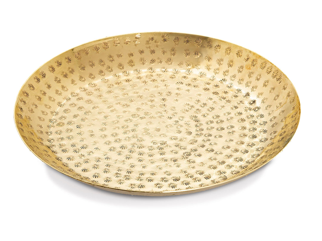 Dekotablett - Kerzentablett - Serviertablett - Metall Tablett gold o. silber