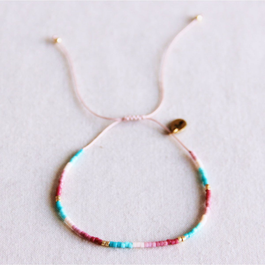 Armband - Miyuki - Colorblock Mint/Flieder/Lila