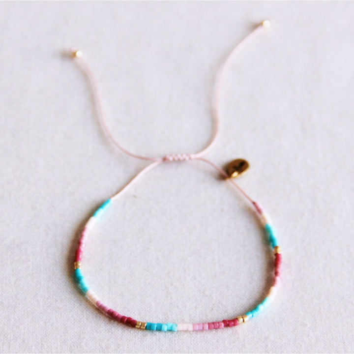 Armband - Miyuki - Colorblock Mint/Flieder/Lila