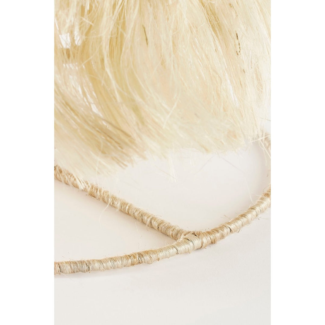 Weihnachtsbaum - H44 x Ø25 cm - Jute Fransen - Beige