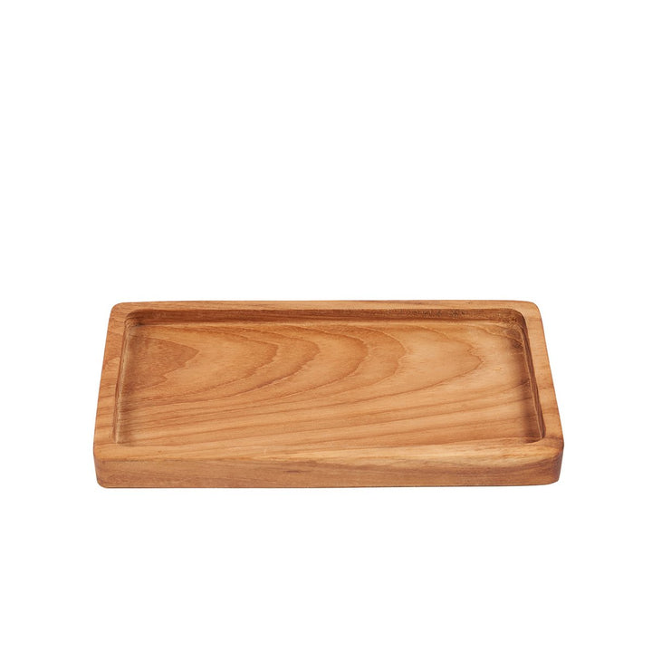 GORMANDIZE Tablett S - Teakholz Dekotablett