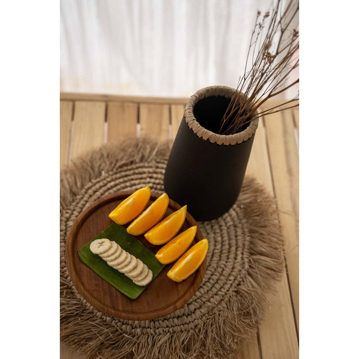 SEAGRASS RAFFIA Platzset mit Fransen - Tischset - Dekomatte