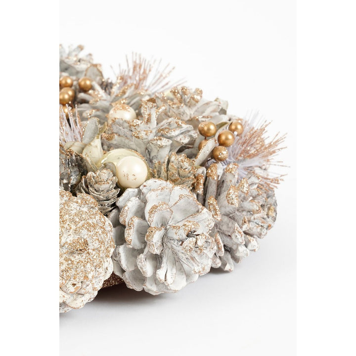 Kranz "Hanley" - Weihnachtsdeko mit Kiefernzapfen - Ø34cm