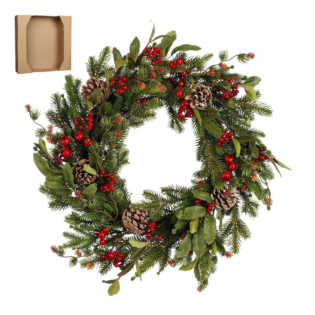 Kranz "Austin"- Weihnachtsdeko mit Tannengrün & Beeren - Ø50cm