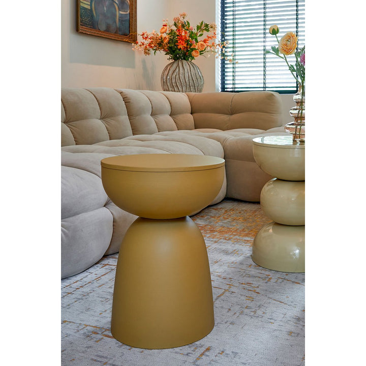 Beistelltisch ELLIOT - Eisen - Ockergelb