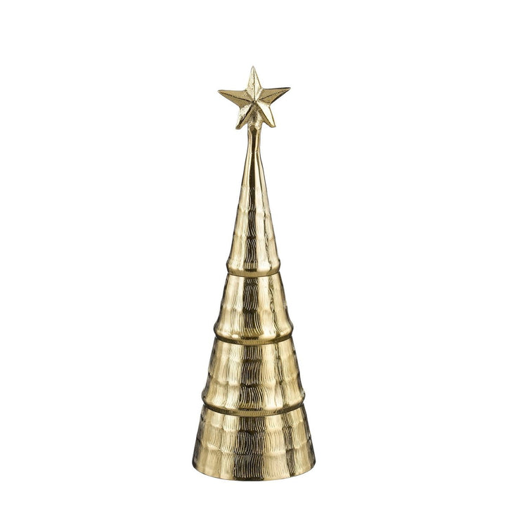Deko Weihnachtsbaum - Aluminium - Gold - H36cm
