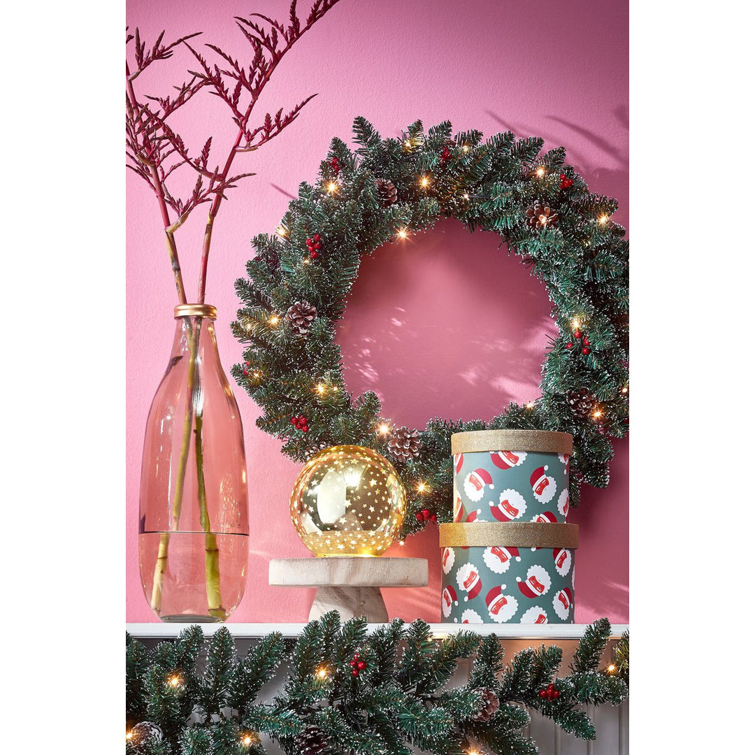 Kranz "Creston" - Weihnachtsdeko mit LED-Beleuchtung – Ø60 cm