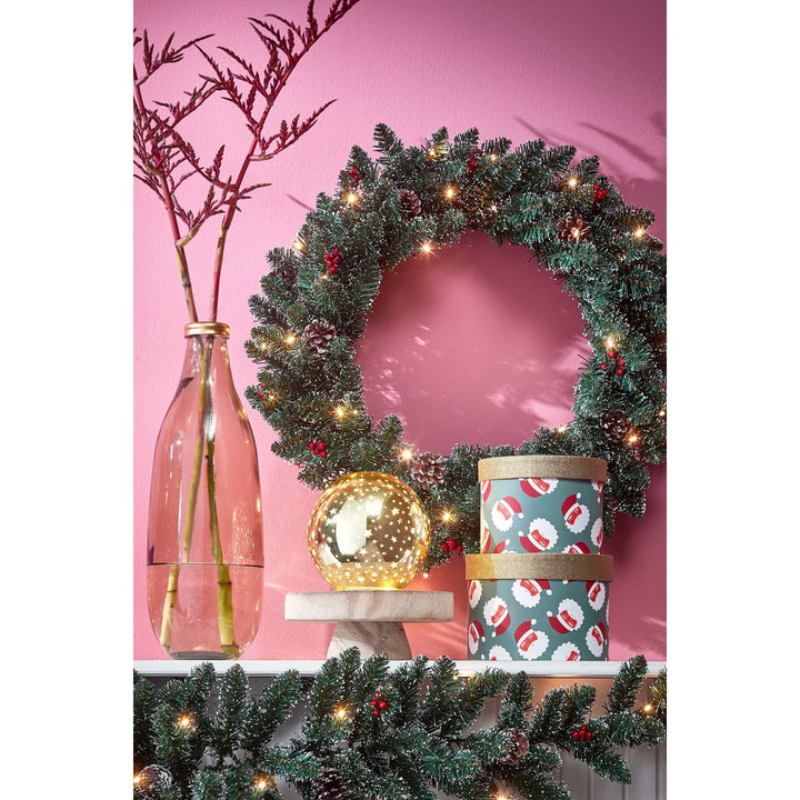Kranz "Creston" - Weihnachtsdeko mit LED-Beleuchtung – Ø60 cm
