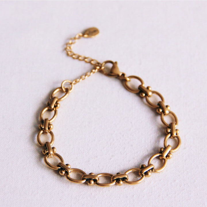 Armband - Kettenglieder OVAL Small - Gold
