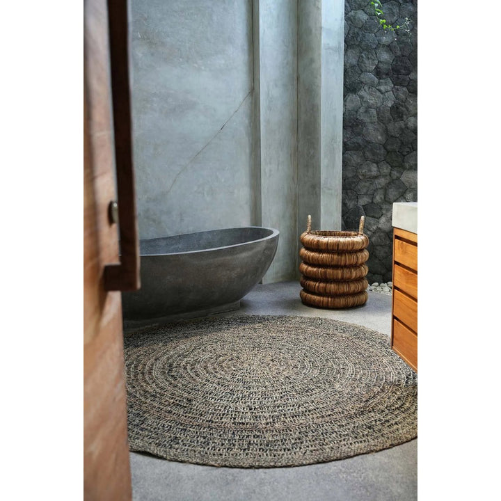 SEAGRASS Teppich - Naturschwarz rund 200