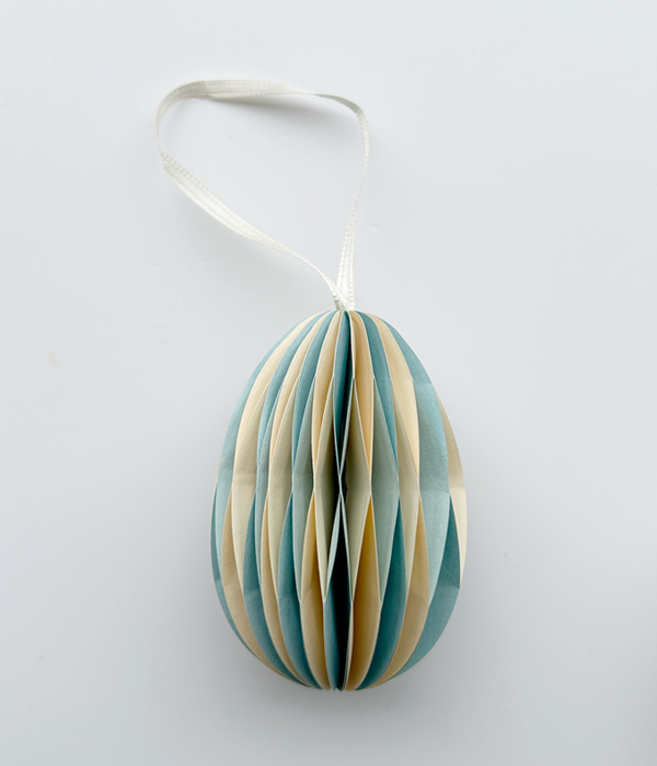 Ostern Ei - Dekoanhänger 7cm - Honeycomb - Papier div. Farben