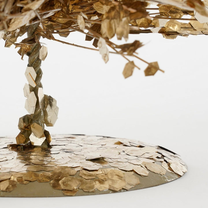 Deko Weihnachtsbaum - Glitzer/Champagner - H60cm