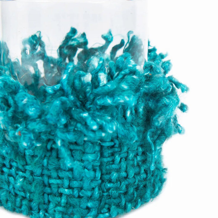OH MY GEE Kerzenhalter M - Aqua Windlicht