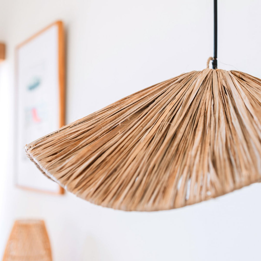 Lampenschirm TAMPAH – Deckenleuchte – natürliche Pendelleuchte – handgefertigte Deckenlampe