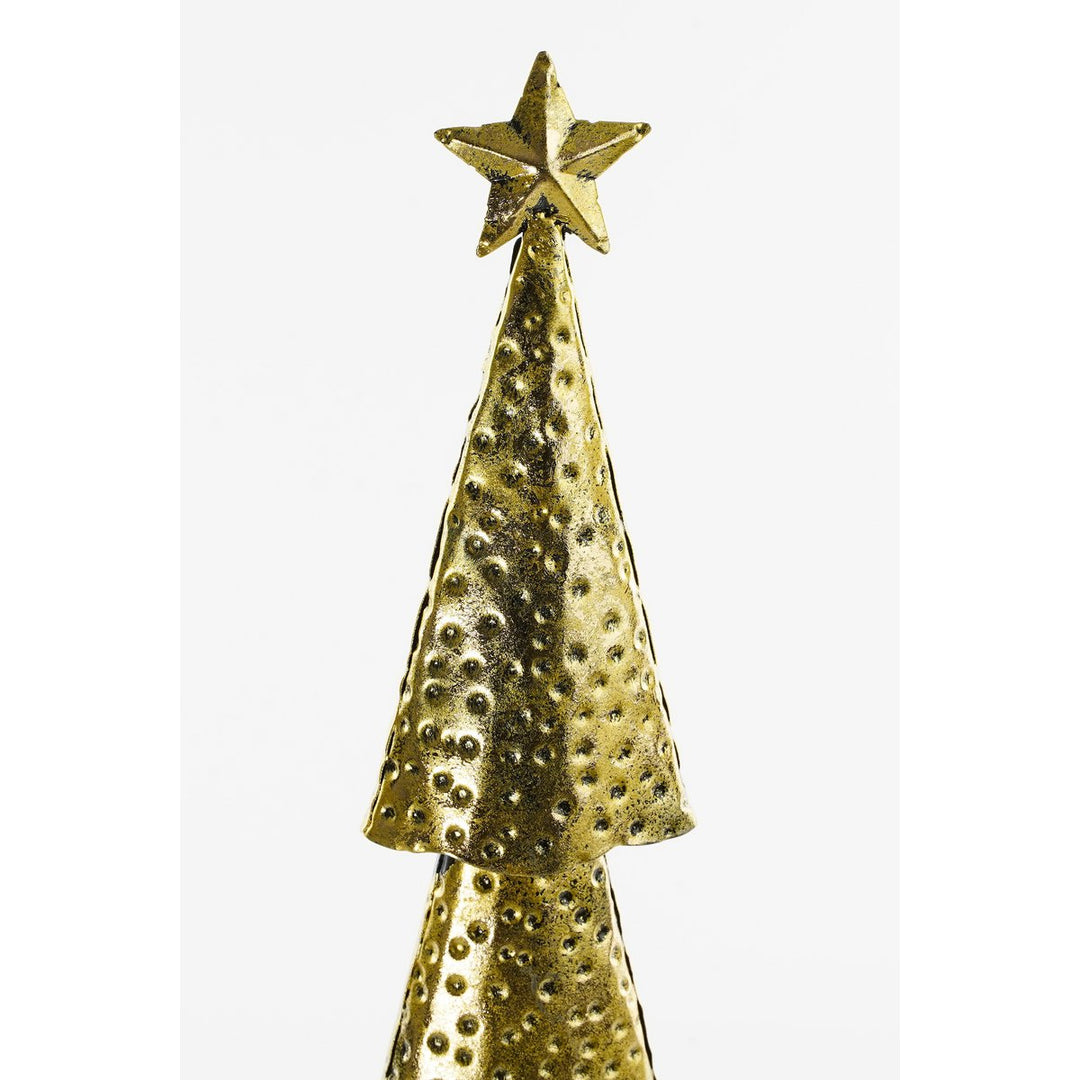 Weihnachtsbaum – L19 x B10 x H90 cm – Metall – Gold