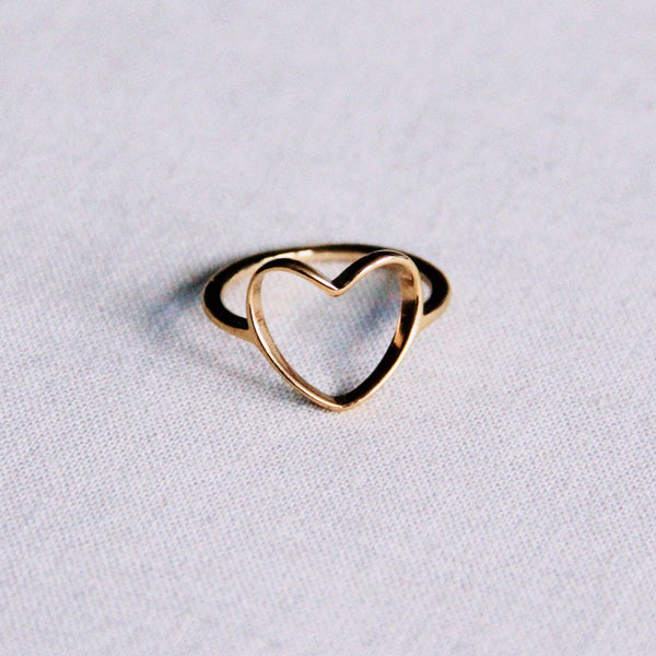 Ring - HEART Shape - Gold