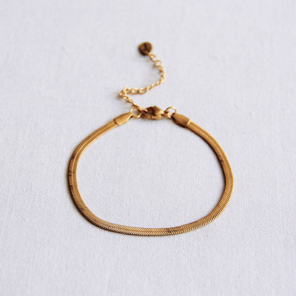 Armband - Schlangenkette - Gold