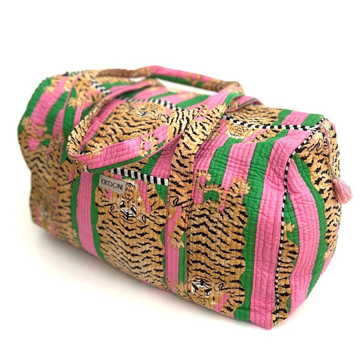 handgemachte Baumwolltasche "POPPY TIGER Candy"