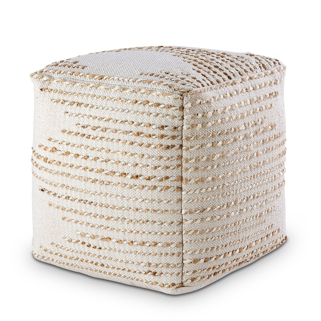 Sitzhocker - Sitzpouf - Deko Hocker - Sitzwürfel - Natur Jute