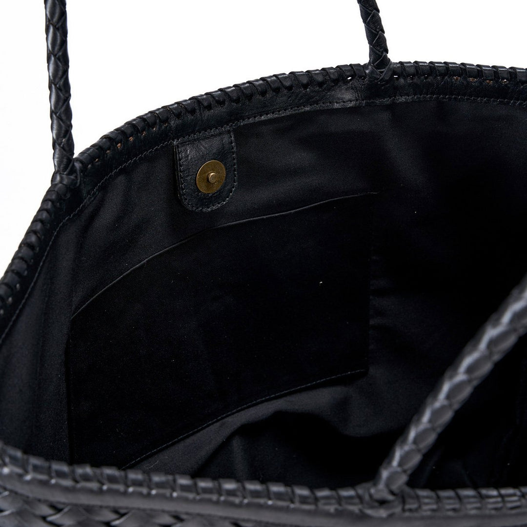 EXECU Ledertasche - Shopper - große Schultertasche