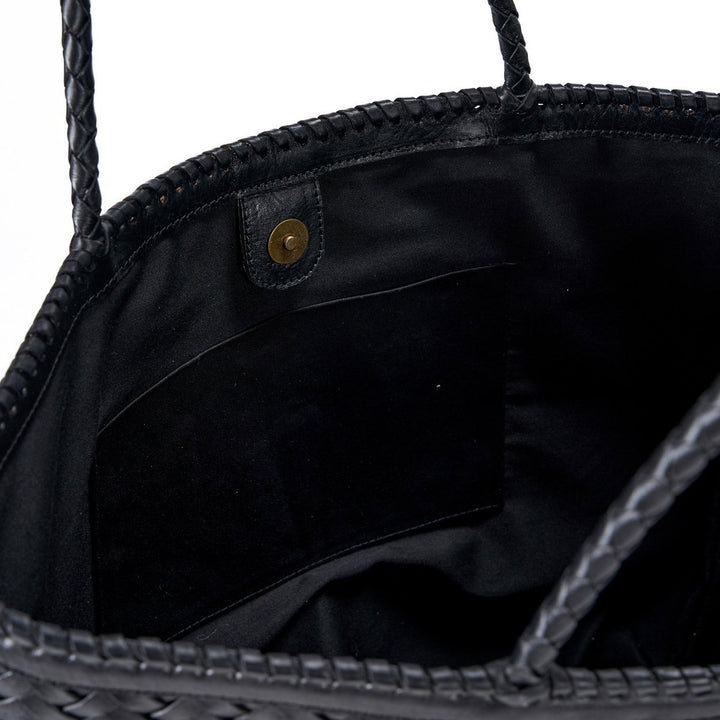 EXECU Ledertasche - Shopper - große Schultertasche
