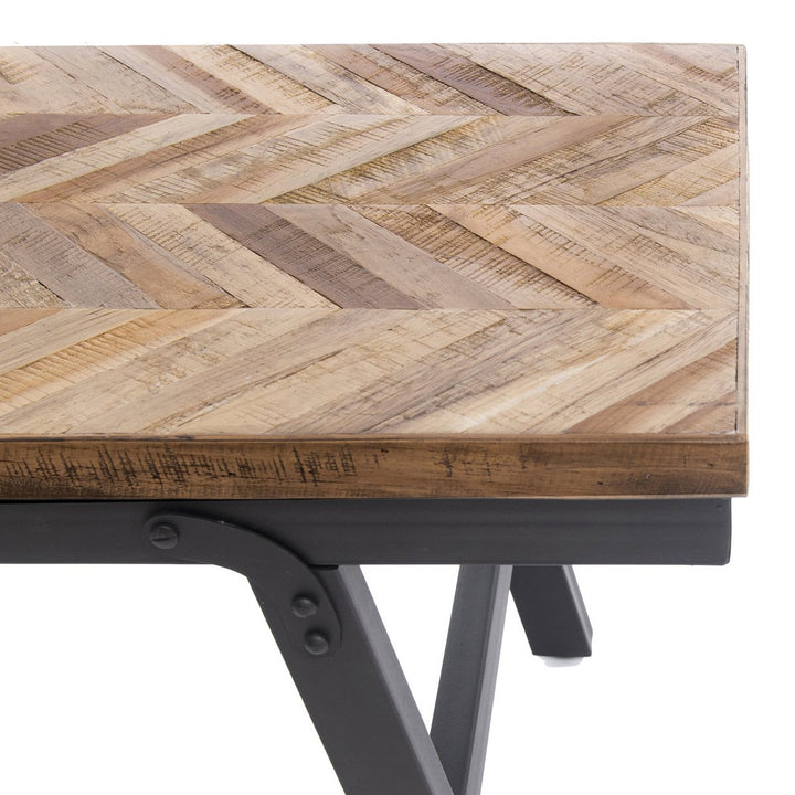 HERRINGBONE Holzbank 110cm