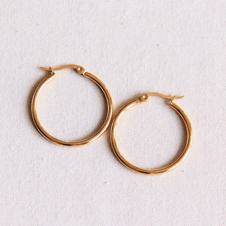 Ohrringe - BASIC 30 - Creole Gold