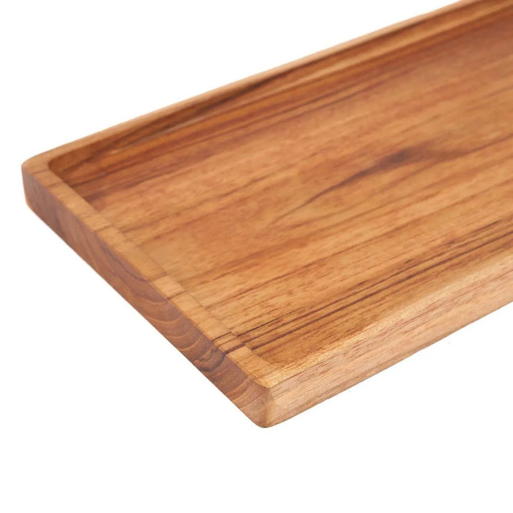 GORMANDIZE Tablett L - Teakholz Dekotablett