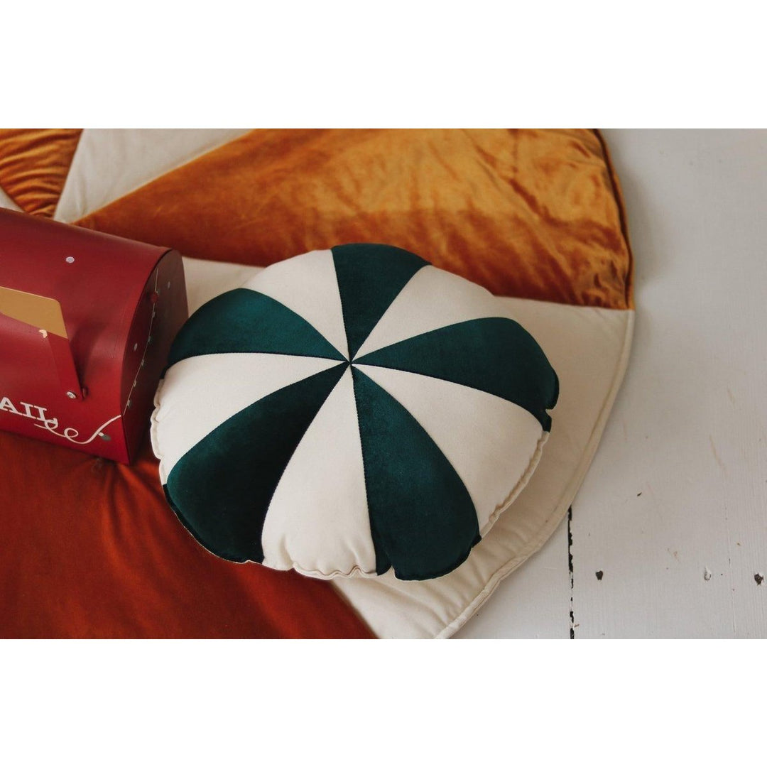 CANDY Patchwork-Kissen / Grün