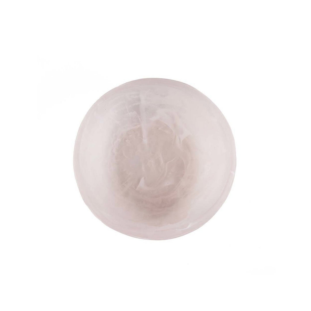 RESIN ORGANIC BOWL - Rosa Weiß S