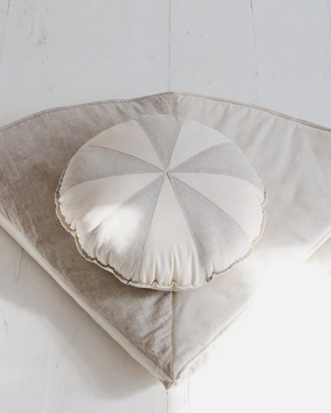 CANDY Patchwork-Kissen / Cream