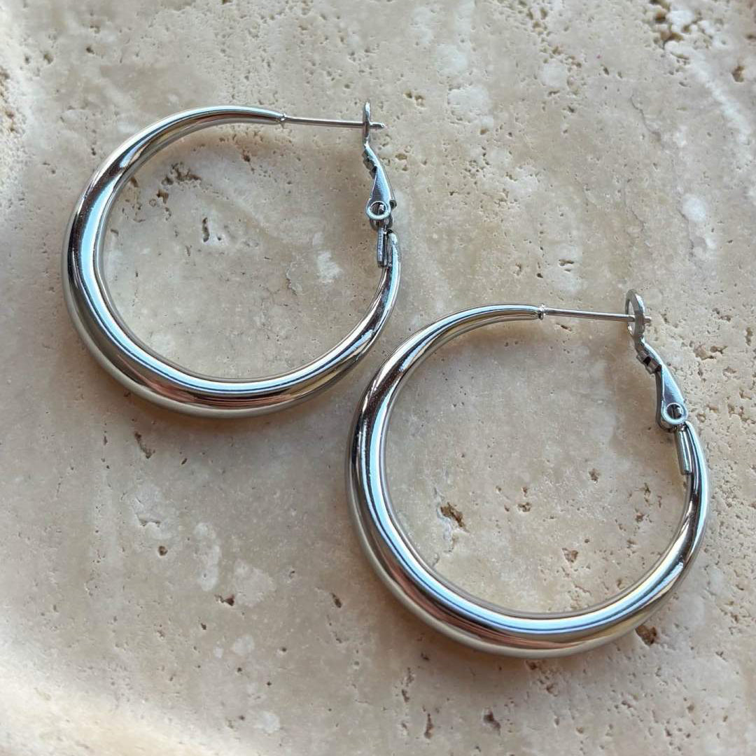 Ohrringe - Creolen - Hoops Silber