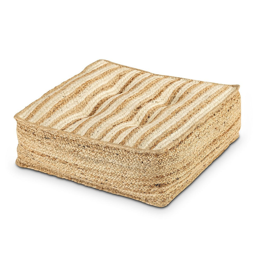 Bodenkissen - Sitzpouf - Loungekissen - Natur Jute