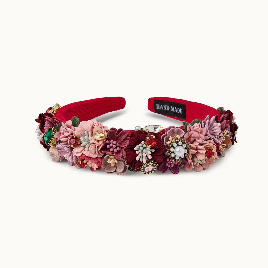 Haarkranz Blumen Haarreif ROT