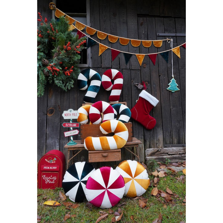 CANDY Patchwork-Kissen / Gold