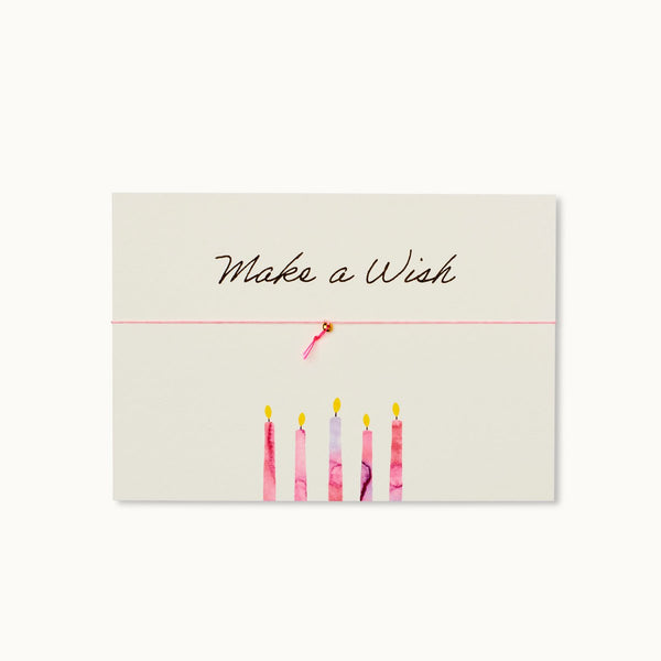 Grußkarte mit Armband: Make a Wish