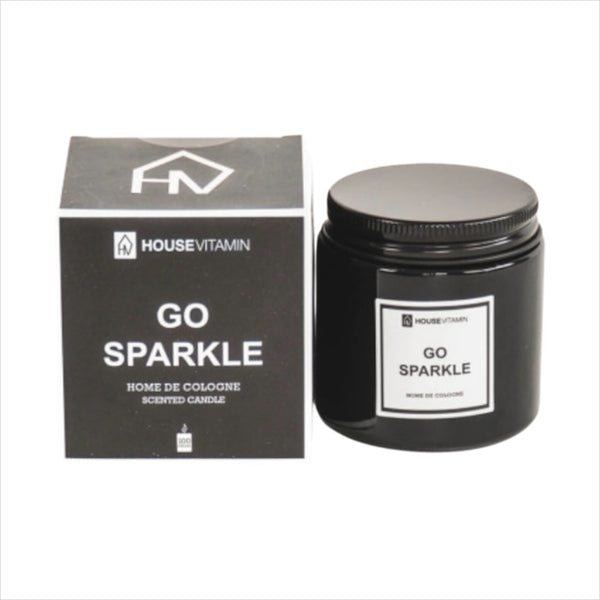 Home de Cologne Scented Candle - GO SPARKLE - Luxury Amber Duft (100g)