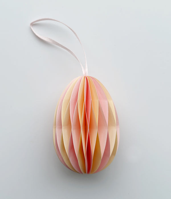 Ostern Ei - Dekoanhänger 7cm - Honeycomb - Papier div. Farben