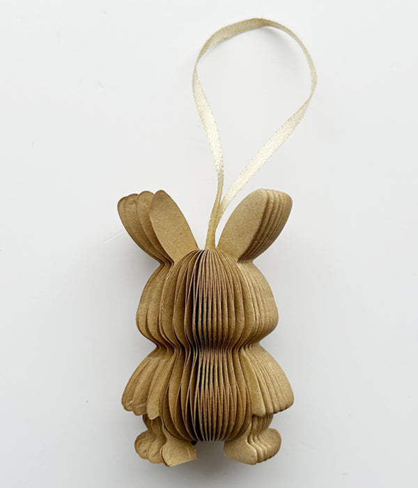 Ostern Hase - Dekoanhänger - Waben - Papier craft/caramel